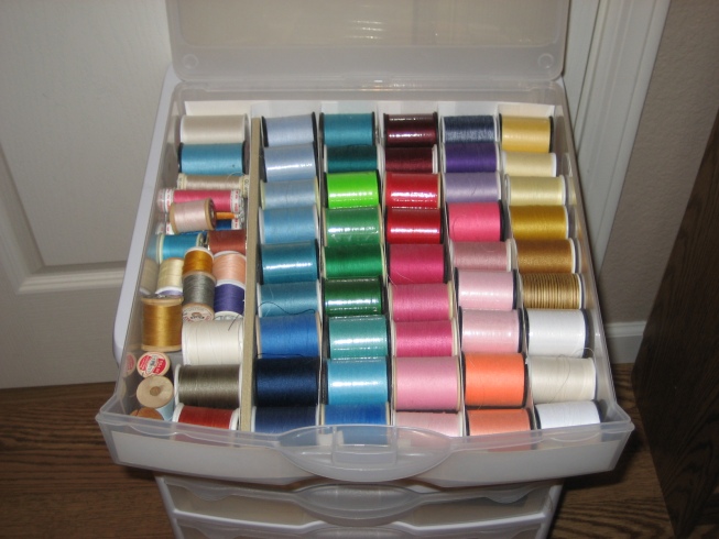 Some of my sewing threads.